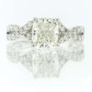  2.12ct Cushion Cut Diamond Engagement Anniversary Ring 