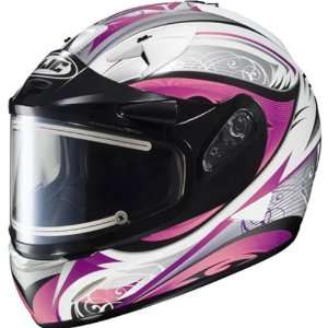  HJC IS 16 LASH Pink Full Face Snow Helmet with Dual Lens 