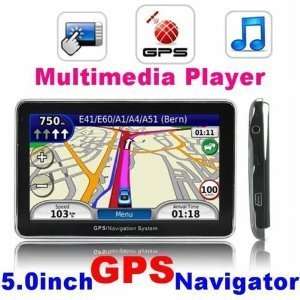   Handheld GPS Navigator W/fm Multimedia Player 4gb Black Color GPS