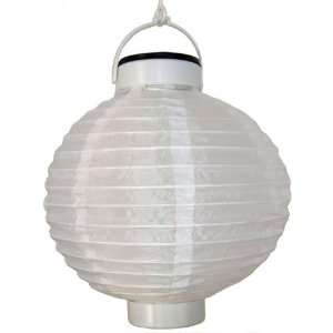  Outdoor Solar LED White Chinese/Japanese Nylon Lantern 8 