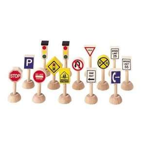    Plan Toys Set of Traffic Signs and Lights 1 (Usa) Toys & Games