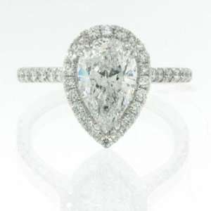    2.26ct Pear Shape Diamond Engagement Anniversary Ring Jewelry