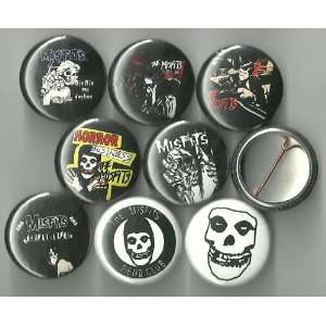    The Misfits Lot of 8 1 Pinback Buttons/Pins 