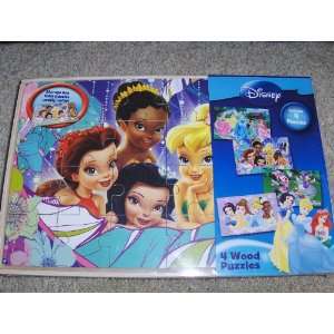 Wood Puzzle Set Princesses, Tinkerbell, Minnie Mouse Puzzles  Toys 