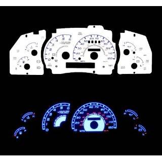 95 01 Ford Ranger w/ Tach Black/white Light Glow Gauge 