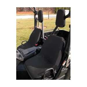   01 Black Fabric Seat Cover with Headrest Cover for Yamaha Rhino   Pair