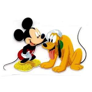Mickey Mouse with best friend Pluto dog Disney Iron On Transfer for T 