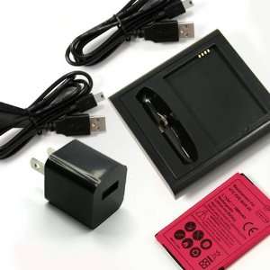 US Standard Pin Prong] Battery+Charger Desktop Dock Cradle Pod+ USB 