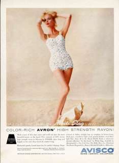 WHITE STAG SWIMSUIT   BATHING SUIT AD   1960  