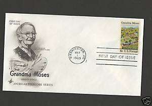 Cachet First Day Cover For Grandma Moses 1969  
