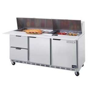  SPED72 10C 2 72 Refrigerated Sandwich Prep Table, 2 Door, 2 Drawer 
