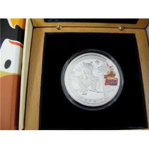 2008 Chinese Olympic Silver Coin with Certificate of Authenticity Goat 