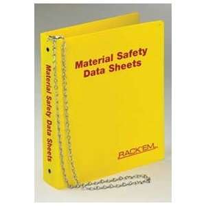 Rackems 3 Inch MSDS Binder, English  Industrial 