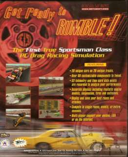   Drag Racing + Manual PC CD hot rod muscle car race game BOX  