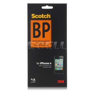 3M BP ANTI FINGERPRINT SCREEN PROTECTORS FOR iPHONE 4  