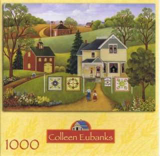Quilters Delight Jigsaw Puzzle Colleen Eubanks 1000 pc New Country 