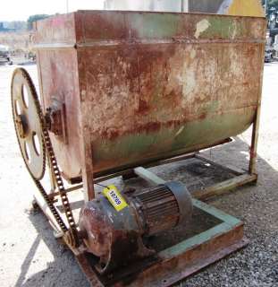 51 CUBIC FOOT USED DOUBLE RIBBON BLENDER MIXER  