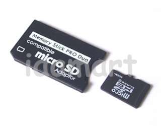 Micro SD to Memory Stick MS Pro Duo Adapter+8GB TF Card  