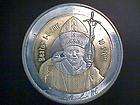 ANTARCTICA ANTARCTIC TERRITORIES 2011 10$ TRIMETAL COIN POPE JOHN PAUL 