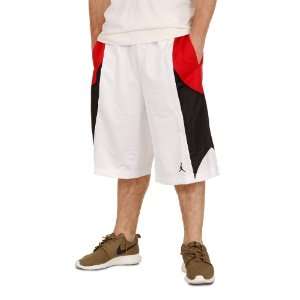 Air Jordan Durasheen Short by Jordan Apparel (White Black Varsity/Red 