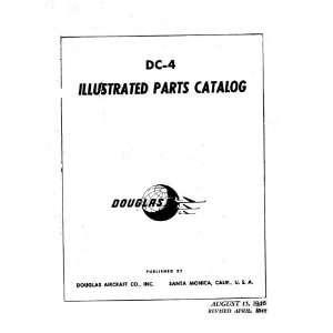   Donnell Douglas DC 4 Aircraft Parts Manual Mc Donnell Douglas Books