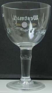 WESTMALLE BELGIAN TRAPPIST ALE BEER CHALICE GLASS/Rare  