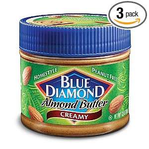 Blue Diamond Homestyle Almond Butter, Creamy, 12 Ounce Jars (Pack of 3 
