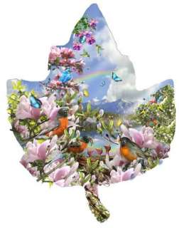Signs of Spring Artist Lori Schory SHAPED 1000 Piece Jigsaw Puzzle 