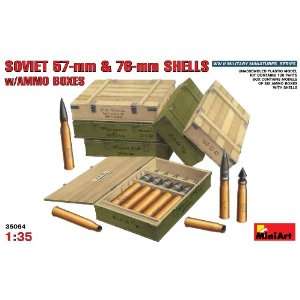  1/35 Soviet 57mm & 76mm Shells & Ammo Boxes Toys & Games