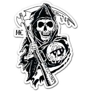 Sons of Anarchy Reaper Car Bumper Sticker Decal 5.5x4 