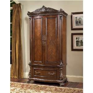   Antique Wood TV,Wardrobe Armoire in Murano Finish Furniture & Decor