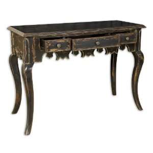  Uttermost 30 Caissa, Console Table Hand Finished, Antique 