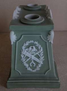 WEDGWOOD JASPERWARE INKWELL LATE 18TH CENTURY PLAQUE CUPIDS KPM/SEVRES 