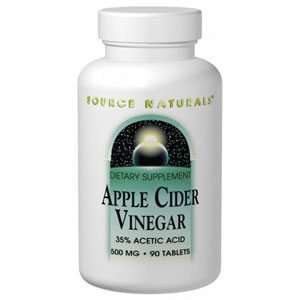 Apple Cider Vinegar 500 mg 90 Tablets   Source Naturals 