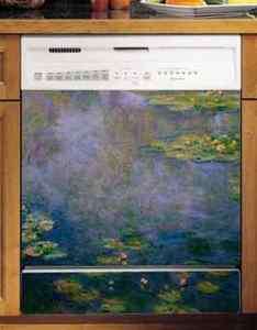 Appliance Art Water Lilies Magnetic Dishwasher Cover SM  
