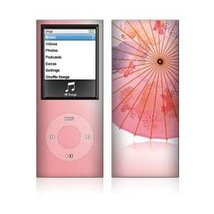 Apple iPod Nano (4th Gen) Decal Vinyl Sticker Skin   Japanese Umbrella