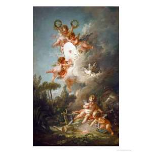  The Target of Love, 1758 Giclee Poster Print by Francois 