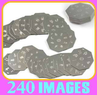 Lot 240 Designs Stamping Device Nail Art Metal Plate  