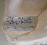 Vintage Label Van Raalte MYTH Pink Classic Nylon Long Nightgown c1940s 