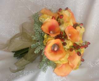   Calla Lilies BRIDAL Wedding Flowers Handtied BOUQUET NEW  