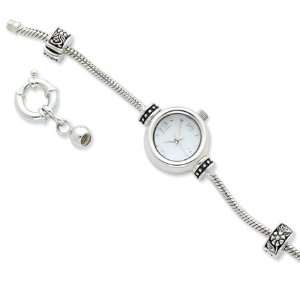   Round Face Reflections Watch Starter Long Bracelet 