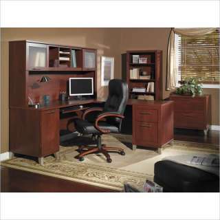 Bush Furniture Somerset L Shaped Wood Home Office Set Hansen Computer 