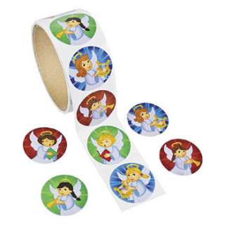 100 Paper Angel Roll Stickers/Birthday Party favors  