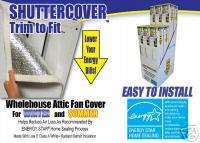 Whole House Attic Fan Shutter Cover Winter or Summer 837592006482 
