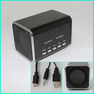 5mm USB Audio Sound Box Speaker Music Angel GB V204BK  