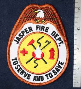 JASPER INDIANA FIREFIGHTER FIRE RESCUE DEPT PATCH  