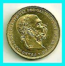 AUSTRIA   1896  GOLD 20 CORONA UNC. CONDITION  
