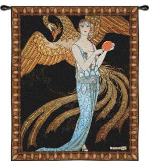 Sortileges Wall Tapestry Art Deco Fashion Romantic Lady  