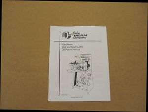 FMC John Bean 601 Brake Lathe Operations Manual  