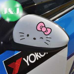 2x Hello Kitty Car Rear View Mirror Decal Stickers KR2  